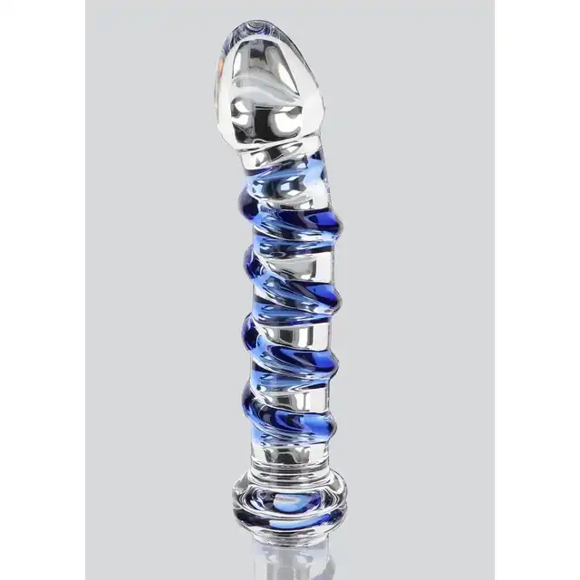 ToyJoy - G-Spot Gemstone. Luksusowe szklane dildo z wypustkami idealne do punktu G