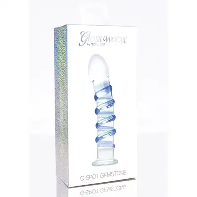 ToyJoy - G-Spot Gemstone. Luksusowe szklane dildo z wypustkami idealne do punktu G