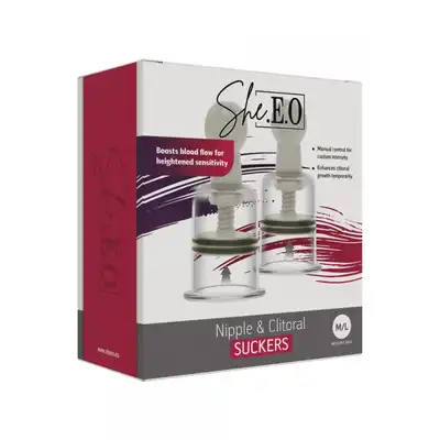 She.E.O - Nipple &amp; Clitoral Suckers M/L. Pompki do sutków i łechtaczki