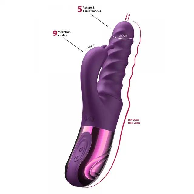 She.E.O - Swirl Rabbit Thrusting. Wibrator króliczek z funkcją rotacji i ruchem posuwistym