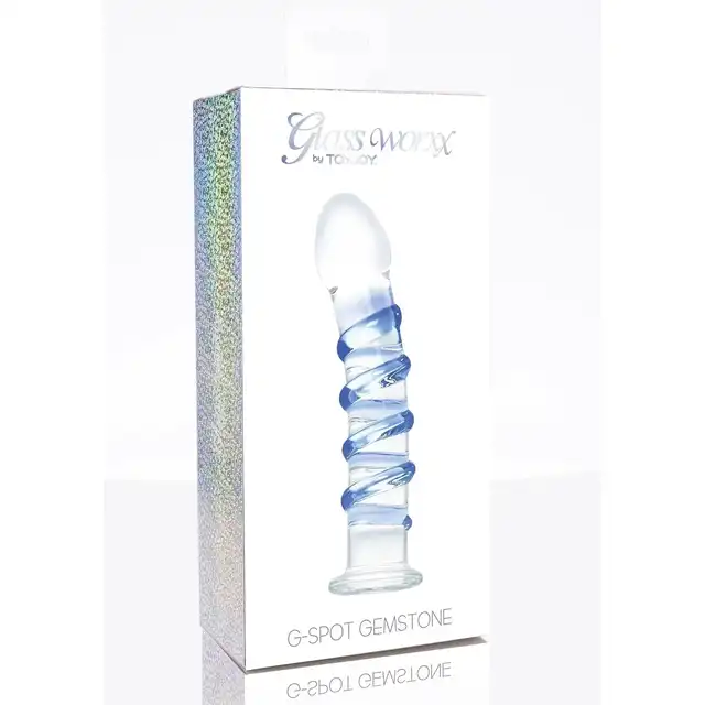ToyJoy - G-Spot Gemstone. Luksusowe szklane dildo z wypustkami idealne do punktu G