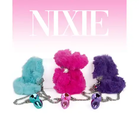 Nixie — Innowacyjne metaliczne wtyczki analne z kajdankami na łańcuszku. Nowy wymiar zniewolenia!