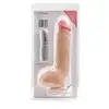Simple Pleasure - wibrator z 7 trybami wibracji z cyberskóry, sterowany przewodowo na pilota, 25 cm - Miękki w dotyku. Precyzyjny w działaniu!
