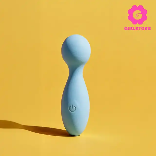 Girls Toys - Wibrator Corte. Jasnoniebieska silikonowa mini  18 cm wibrująca różdżka, doskonała do stymulacji całego ciała!