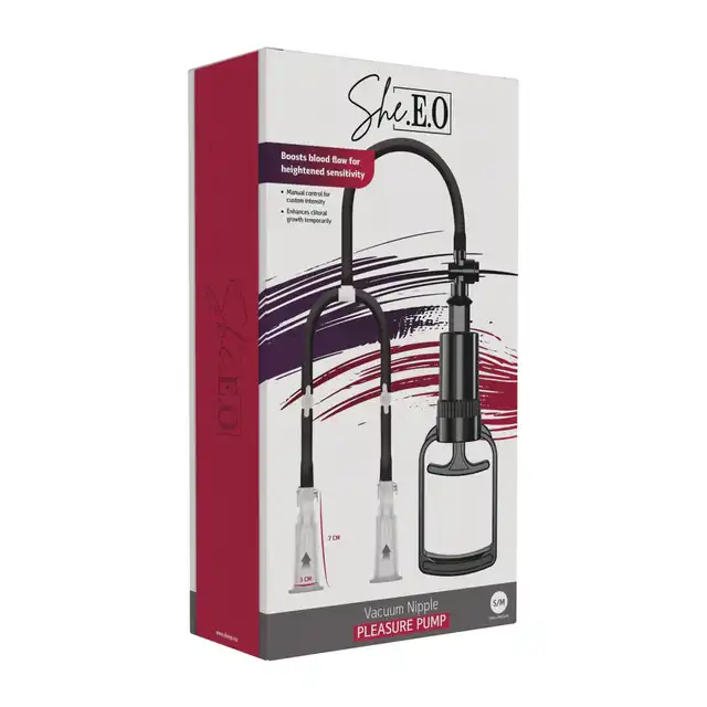 She. E.O. - Pompka do sutków. Vacuum Nipple Pleasure Pump S/M - Super produkt!