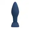 Mr. Play -  Bulb/Thomas Anal Plug M. Niebieska wtyczka analna 10,5 cm z szeroką podstawą