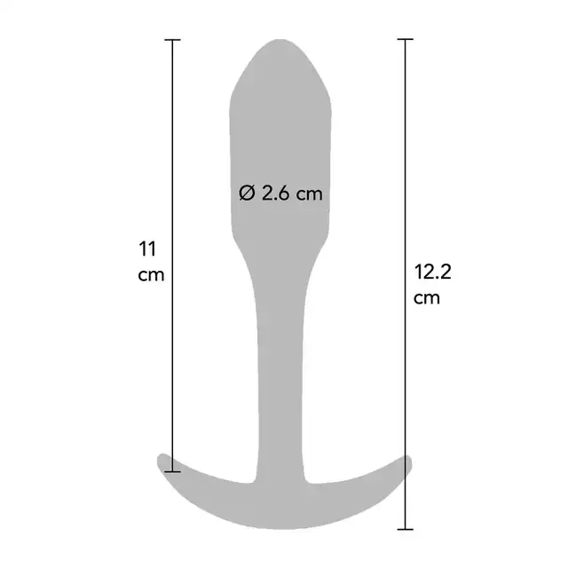 Toy Joy - Smooth Anal Plug Large. Długość 12,2cm, Wygodna płaska nóżka do dłuższego noszenia.