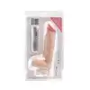 Simple Pleasure - wibrator z 7 trybami wibracji z cyberskóry, na pilota, 21 cm - Realizm, który wibruje dokładnie tak, jak chcesz!