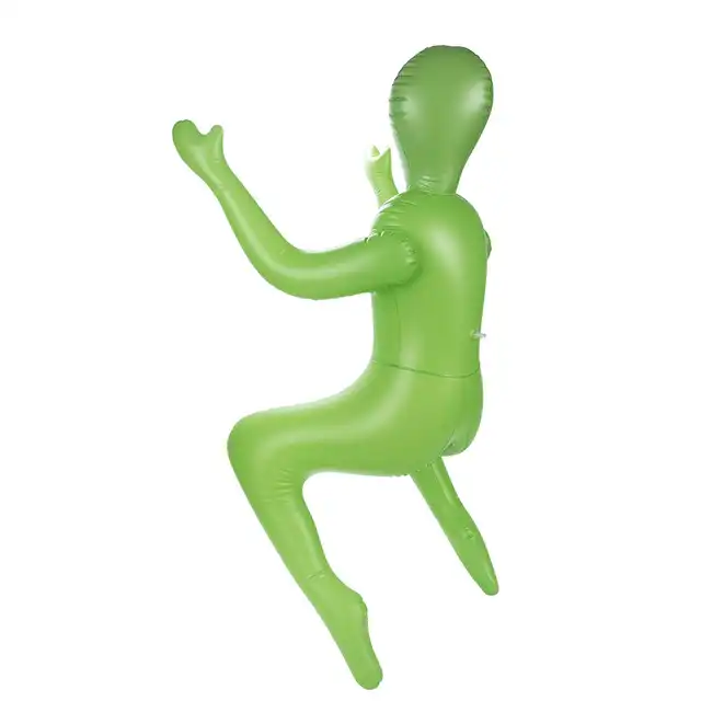 To Infinity 41SFA – Dmuchana lalka UFO PVC 112 cm. Zielona kosmitka z trzema piersiami i 2 otworami penetracyjnymi. Rozkosz nie z tego świata 