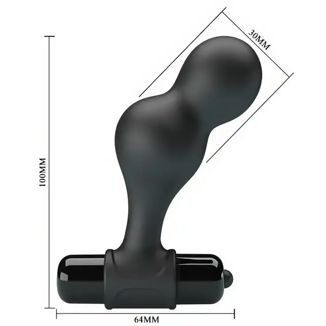 Mr. Play - Silicone Anal Plug Black. Elegancki wibrujący korek analny zaprojektowany z myślą o intensywnej, a jednocześnie komfortowej stymulacji