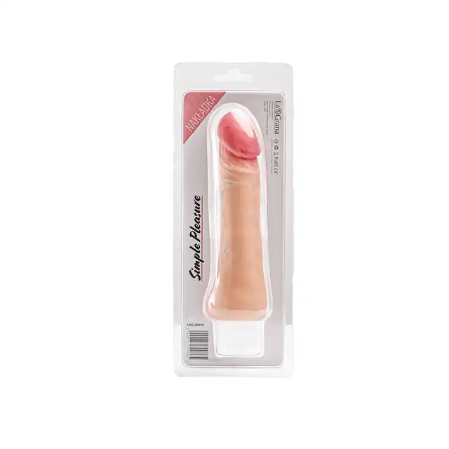 Simple Pleasure - nakładka z cyberskóry, 17,5 cm - Więcej objętości. Więcej realizmu. Więcej wrażeń!