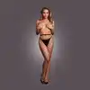 Le Desir - Panty With Big Fishnet Structure OS - Rajstopy Kabaretki z Szerokim Oczkiem One Size - Kabaretki stworzone do przyciągania spojrzeń!