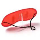 Simple Pleasure - Maska na oczy satynowa, czerwona.  Odkryj przyjemność zmysłowej tajemnicy!