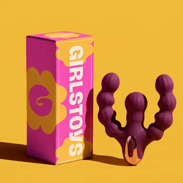 Girls Toys – Biarritz–Pays - Wielofunkcyjny wibrator dla par z ruchem posuwisto-zwrotnym i ze żłobieniami dla dodatkowej stymulacji.