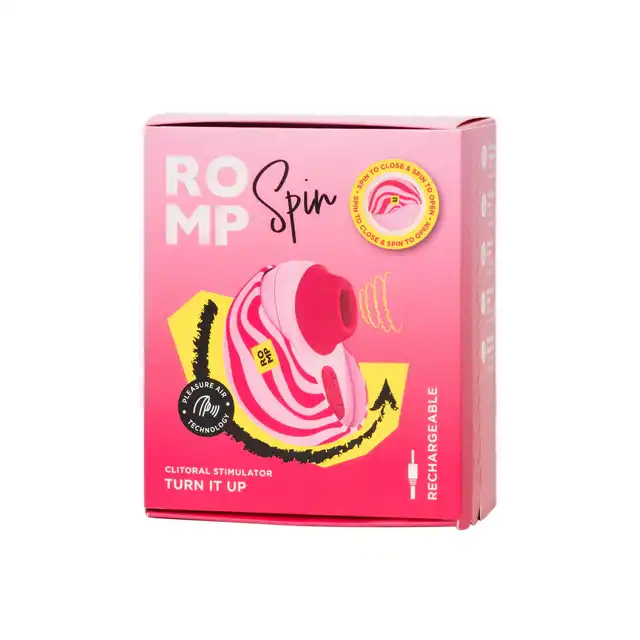 Romp - Spin,  bezdotykowa stymulacja falami powietrza, IPX7, USB, 10 poziomów. Super produkt!