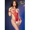 Chilirose 4874 Red S/M – Erotyczne body ouvert z paskami i akcesoriami.