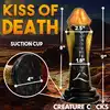 Creature Cocks – Golden Mamba Dildo. Złoto-czarna mamba w kształcie S do stymulacji G-spot i P-spot z przyssawką i kompatybilnością z uprzężą