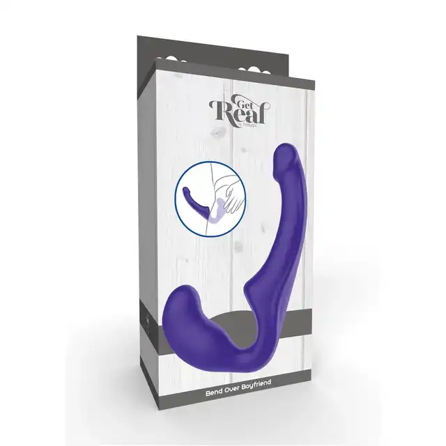 Toy Joy - Get Real Strapless Strap-on Silicone 23 cm. Bezpaskowy strapon z masażem łechtaczki.