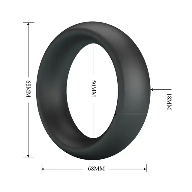 Crazy Bull - Elio Silicone Cock Ring - Klasyczny pierścień erekcyjny z elastycznego silikonu.