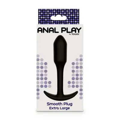 Toy Joy - Smooth Anal Plug . Plug z wąska wygodna stopką. XLarge 13,7 cm