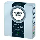 Mister Size - 3 Condoms 47 mm - Ultra cienkie dopasowane prezerwatywy 47 mm, 3 sztuki - Poczuj więcej dzięki właściwemu rozmiarowi!