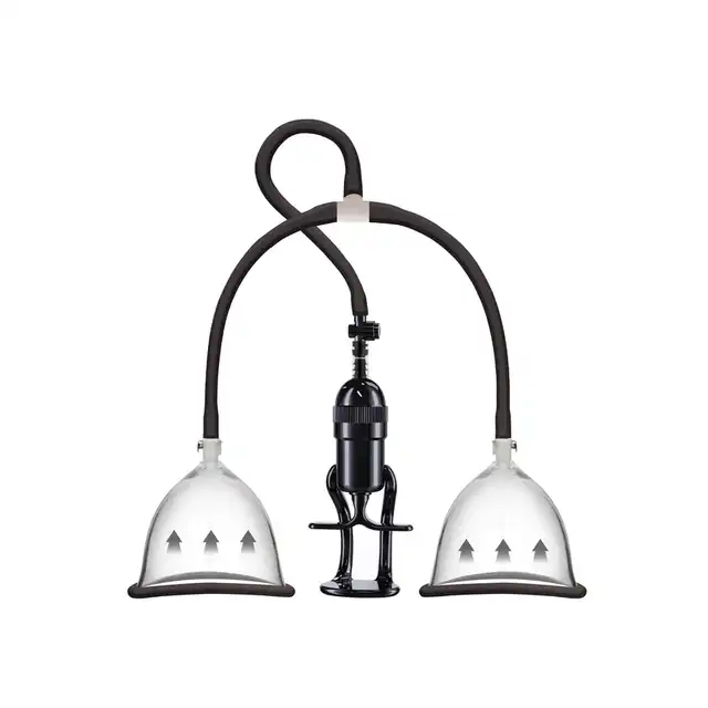 She. E.O. - Pompa do powiększania biustu. Pobudza wrażliwość sutków. Vacuum Breast Pleasure Pump S/M