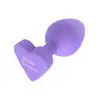 Anal Play - Booty Sweethearts "Secret Entrance" Plug - Uroczy silikonowy korek analny z podstawą w kształcie serduszka i zadziornym napisem.