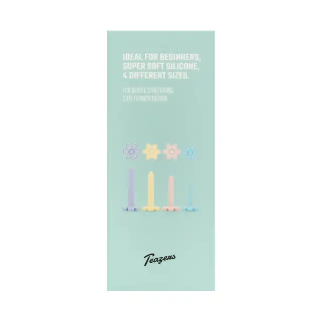 Teazers – Vagina Dilator Set 4pcs. Zestaw czterech silikonowych dilatorów do komfortowego i stopniowego rozszerzania pochwy