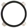 Rebel - Cock Ring with Studs - Silikonowy Pierścień na Penisa z Metalowymi Ćwiekami - Mocny wygląd, jeszcze mocniejszy efekt.