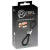Rebel - Heavy Rope Cock Strap with Two Loops 87g - Podwójny Pierścień na Penisa i Jądra z Obciążnikiem - Stworzony, by wzmocnić każdą chwilę.