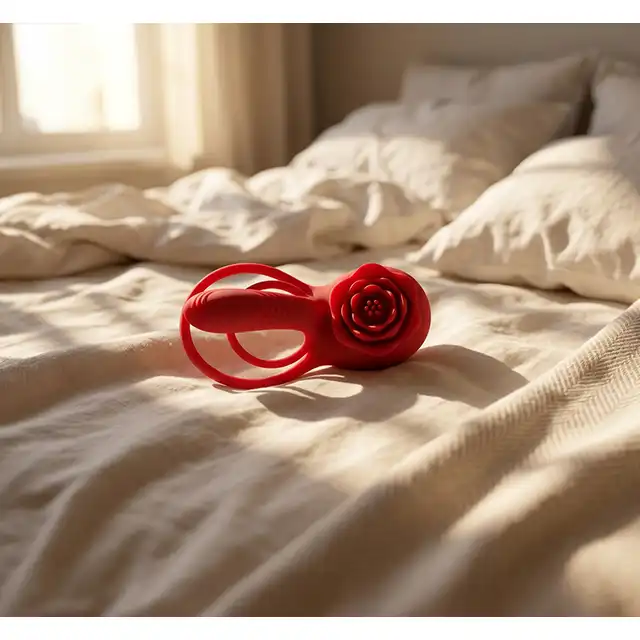Girls Toys - Wibrator dla par La Roya. Dual Passion App Red Rose. Silikonowy sterowany aplikacją. Niesamowite doznania i pełna stymulacja łechtaczki. 