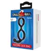 Crazy Bull - Florian Silicone Cock Ring - Pierścień erekcyjny na penisa i jądra ze stymulatorem krocza
