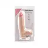 Simple Pleasure - wibrator z 10 trybami rotacji z cyberskóry sterowany pilotem bezprzewodowo, 20 cm - Więcej ruchu. Więcej kontroli. Więcej doznań!