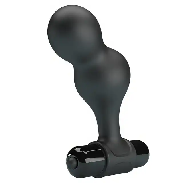 Mr. Play - Silicone Anal Plug Black. Elegancki wibrujący korek analny zaprojektowany z myślą o intensywnej, a jednocześnie komfortowej stymulacji