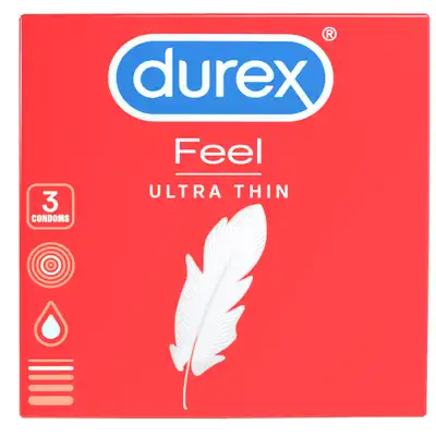 Durex - Fetherlite Thin 3 szt. Ultracienkie prezerwatywy.