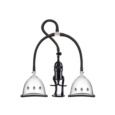 She. E.O. - Pompa do powiększania biustu. Pobudza wrażliwość sutków. Vacuum Breast Pleasure Pump S/M