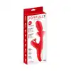 Yoba Joyfully 3-in-1 - Wibrator Rabbit z Tappingiem Punktu G, Stymulacja Łechtaczki i Pochwy - Dopracowany w każdym detalu, zaprojektowany dla pełni doznań. Czerwony, ładowany USB