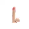 Simple Pleasure - dildo z wbudowanym kręgosłupem, cyberskóra, 20cm - Miękki w dotyku. Posłuszny w formie!