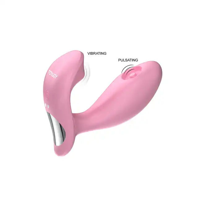 ToyJoy - Flamingo Pulsating G-spot Vibrator. Do punktu G i łechtaczki. Różowy. Solo i na randki.