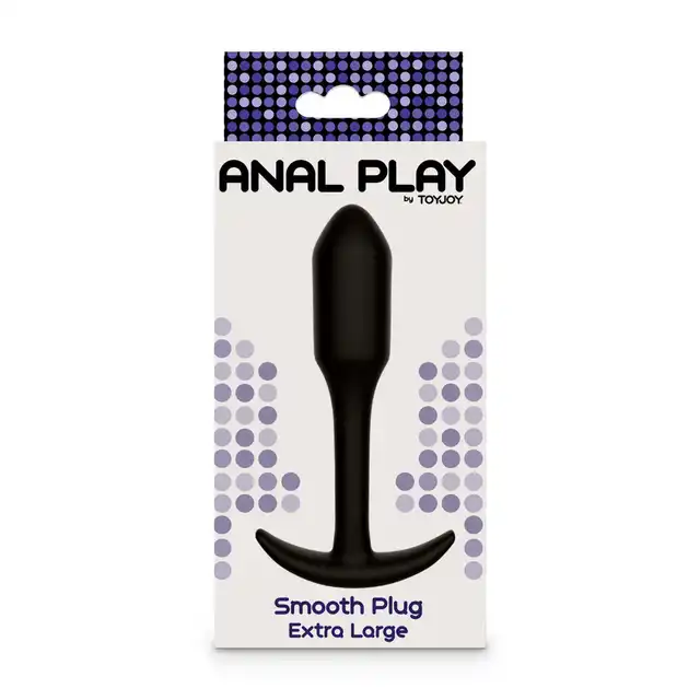 Toy Joy - Smooth Anal Plug . Plug z wąska wygodna stopką. XLarge 13,7 cm