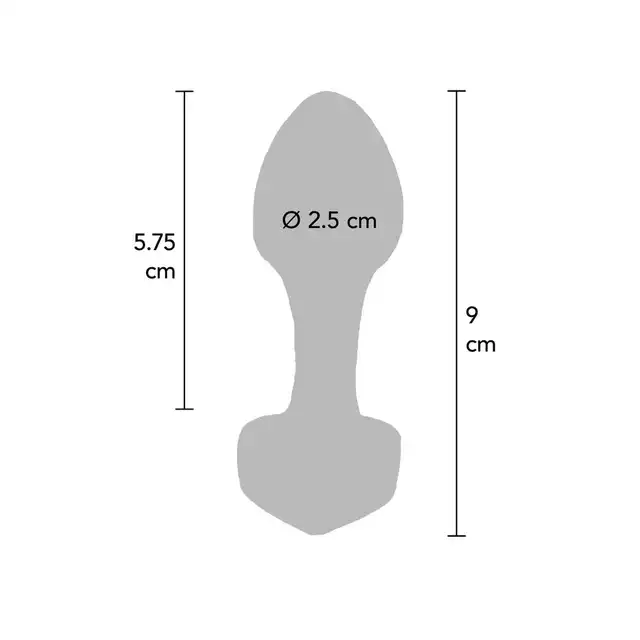 ToyJoy - Glass Worxx.  Anal Stargazer Szklany korek. Idealny kształt. 5,7 cm