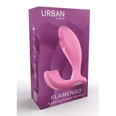 ToyJoy - Flamingo Pulsating G-spot Vibrator. Do punktu G i łechtaczki. Różowy. Solo i na randki.