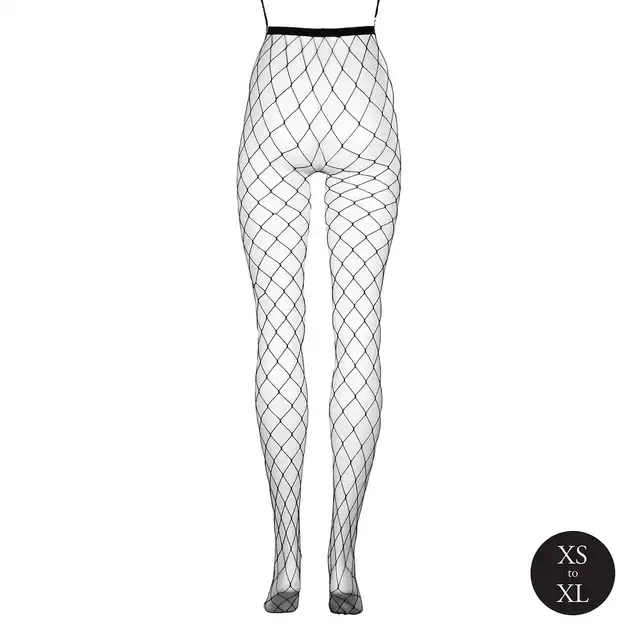 Le Desir - Panty With Big Fishnet Structure OS - Rajstopy Kabaretki z Szerokim Oczkiem One Size - Kabaretki stworzone do przyciągania spojrzeń!