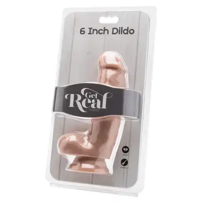 ToyJoy - Get Real Dildo. Realistyczne, nieduże 15 cm z mocną przyssawką i jądrami