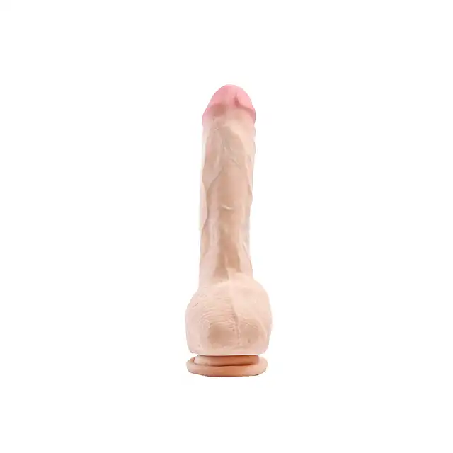 Simple Pleasure - wibrator z 7 trybami wibracji z cyberskóry, sterowany przewodowo na pilota, 25 cm - Miękki w dotyku. Precyzyjny w działaniu!