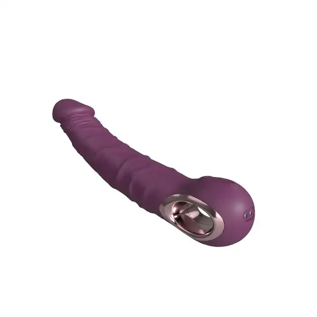 B-Series – Realistic Vibrator Purple. Realistyczny wibrator silikonowy z 10 trybami wibracji, ładowaniem USB i wodoodporną konstrukcją