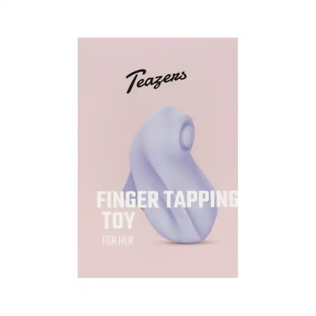 Teazers – Finger Vibrator Tapping Toy Purple. Kompaktowy wibrator palcowy z funkcją rytmicznego „tappingu” i 10 programami stymulacji