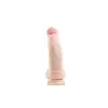 Simple Pleasure - dildo z wbudowanym kręgosłupem, cyberskóra, 21cm - Zaawansowana elastyczność w realistycznej formie!