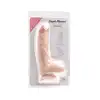 Simple Pleasure - dildo z wbudowanym kręgosłupem, cyberskóra, 21cm - Zaawansowana elastyczność w realistycznej formie!