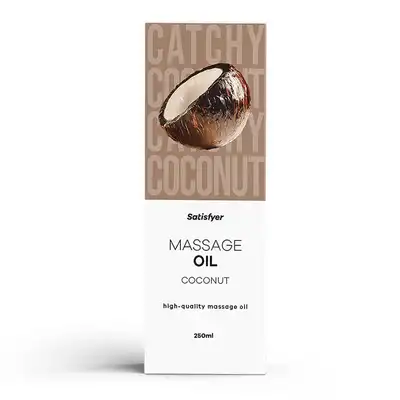 Satisfyer - High-Quality Massage Oil. Zmysłowy olejek do masażu o zapachu kokosa 250 ml. 